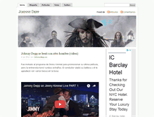 Tablet Screenshot of johnnydepp.es